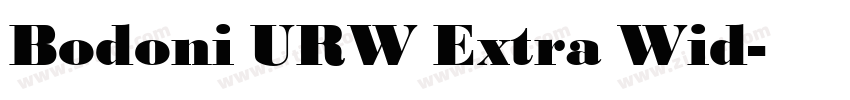 Bodoni URW Extra Wid字体转换